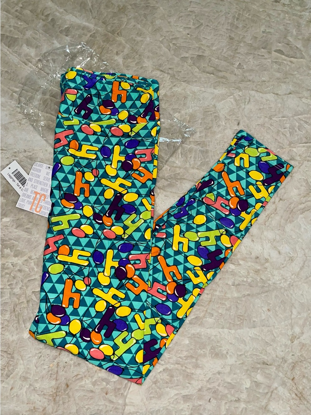 NWT LulaRoe 4 yr birthday leggings sz TC